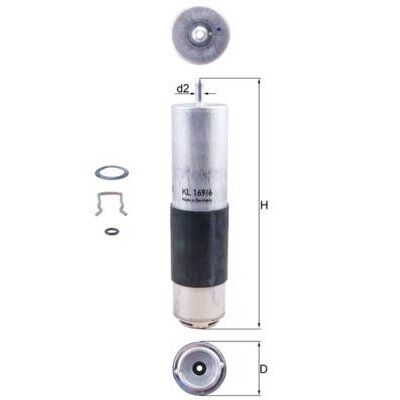 MAHLE YAKIT FILTRESI MERCEDES C-CLASS OM626 W205 14 (A6260900452)