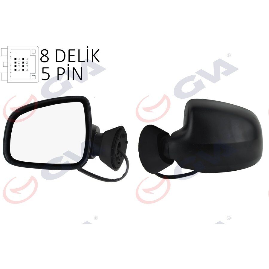 GVA DIŞ DİKİZ AYNASI SOL LOGAN SW-MCV 08> ELEKTRİKLİ ISITMALI KONVEKS 5 FİŞ VM-6801EHL (6001549678)