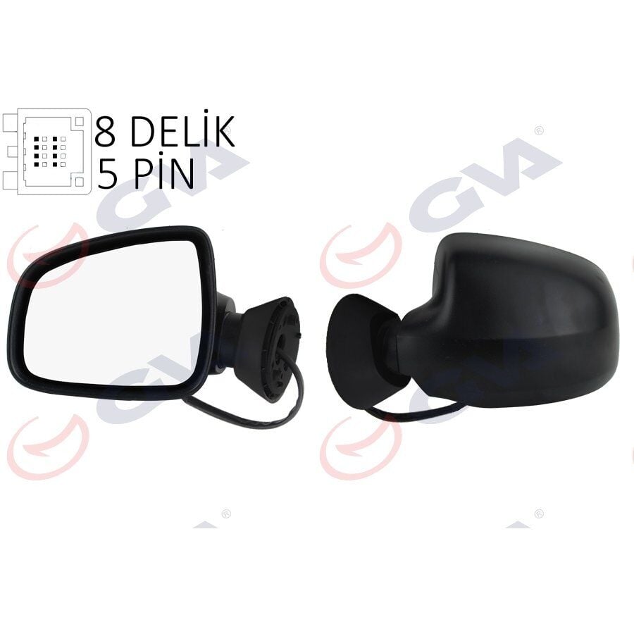 GVA DIŞ DİKİZ AYNASI SOL LOGAN SW-MCV 08> ELEKTRİKLİ ISITMALI KONVEKS 5 FİŞ VM-6801EHL (6001549678)