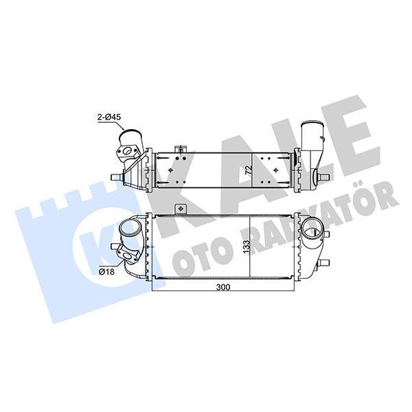 KALE RADYATOR INTERCOOLER HYUNDAI I20-IX20-KIA SOUL-VENGA INTERCOOLER (282702A720)