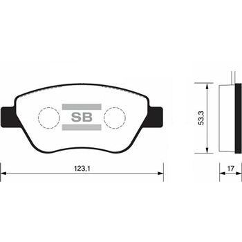 SANGSIN ÖN FREN BALATA FIAT DOBLO 05-10 / PANDA 04-10 / OPEL CORSA 1.3L CDTI 06-14 (77364919)