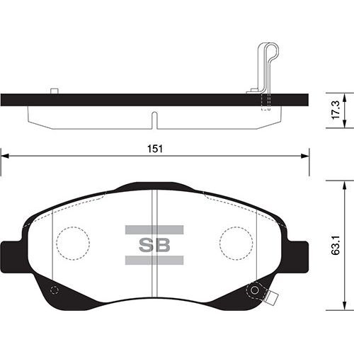 SANGSIN ÖN FREN BALATA TOYOTA AVENSIS 2.0L 1AZ-FE 1AZFSE AZT250 03-08 / AVENSIS 1.6L 3ZZFE VVTI ZZT250 03-08 / VERSO 2.2L 2ADFTV AUR10 04-09 (0446505130)