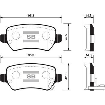 SANGSIN ARKA FREN BALATA KIA CEED 1.4L 1.6L GDI. CRDI 12- / VENGA 1.4L 1.6L 09- / HYUNDAI IX20 1.4L 10- / OPEL ASTRA G H 98- / MERIVA 03- / ZAFIRA 00- / COMBO 02- (1605086)