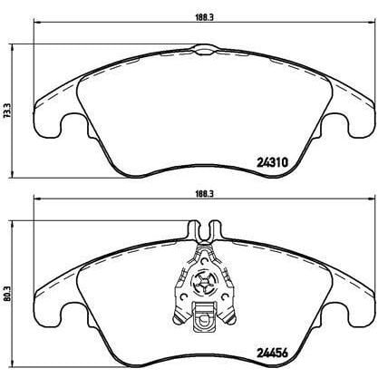 VALEO FREN BALATASI ON MERCEDES W204 S204 C204 C218 W212 C207 (A0074207520)