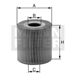MANN YAĞ FİLTRESİ  ESKİ KOD:HU718 5X  (A0001802609)