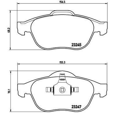 VALEO ÖN FREN BALATASI RENAULT SCENIC II 03 GRAND SCENIC II 03 1.5DCI 1.6 1.9DCI 2.0 2.0DCI (410600756R)