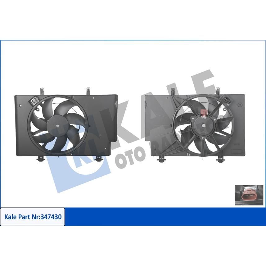 KALE RADYATOR FAN MOTORU AC FIESTA VI 08 15 B MAX 12 1.4TDCI 1.5TDCI 1.6TDCI KLIMALI OTOMATİK VİTES (1843148)