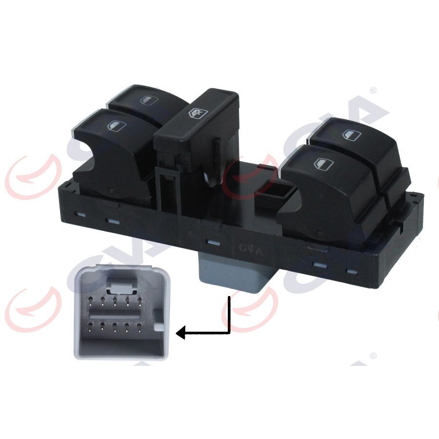 GVA CAM AÇMA ANAHTARI DÖRTLÜ-NİKELAJLI POLO 2010 > (6C0959857)