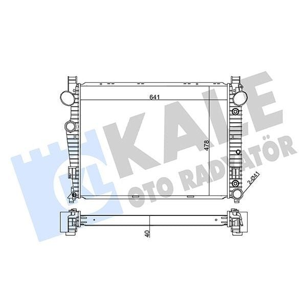 KALE RADYATOR MOTOR SU RADYATORU MERCEDES S-CLASS W220 98 05 (A2205000103)