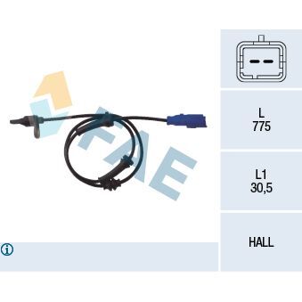 FAE ABS HIZ DEVİR SENSÖRÜ ARKA P1007-C2-C3 02 (4545.98)