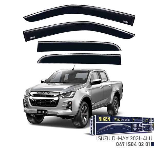 NIKEN KROMLU CAM RÜZGARLIĞI ISUZU D-MAX 2021- 4LÜ
