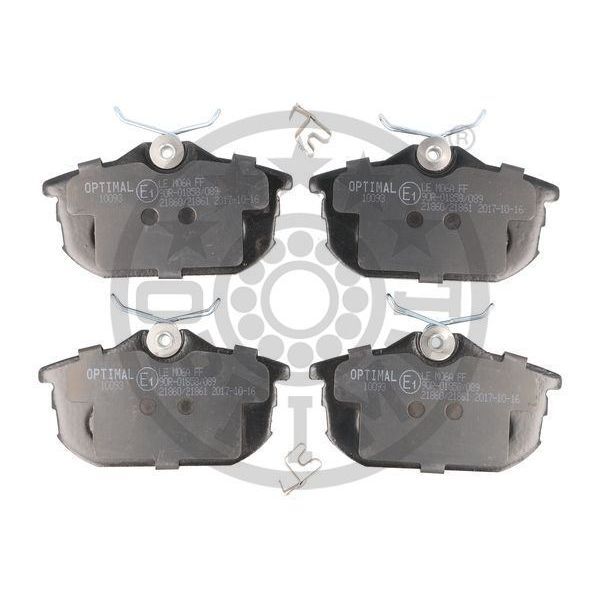 OPTIMAL ARKA FREN BALATA MITSUBISHI CARISMA 1.6L 1.8L 4G92 4G93 DA1A DA2A 95-> / SPACE STAR 1.3L 1.6L DG1A D G3A 98-> / VOLVO S40. V40 1.6L 1.8L 2.0L 2.0L T 95-04 (30638455)