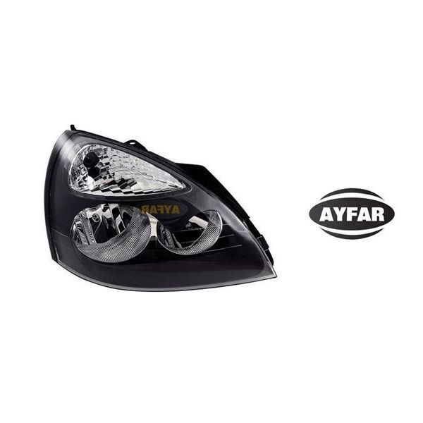 AYFAR FAR SİNYAL SAĞ CLIO II-SYMBOL II 04 ELEKTRİKLİ H7 H1 SİYAH KAPAKLI MAKO TİPİ (7701051770)