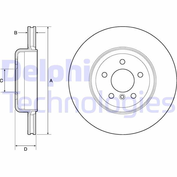 DELPHI FREN DISKI ARKA BMW F10 F12 F01 F02 (34216775289)