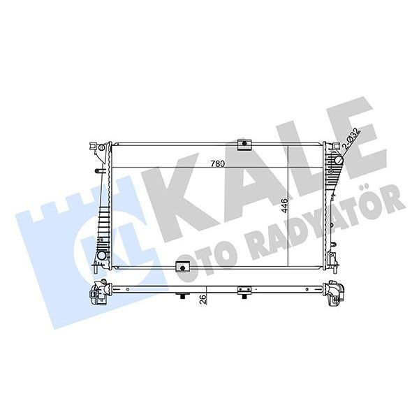 KALE RADYATOR RADYATÖR VIVARO 06 TRAFIC II06 2.5CDTI G9U.6.30 AC KLİMASIZ MEK 780X462.25X27 AL PL BRZ (8200465488)