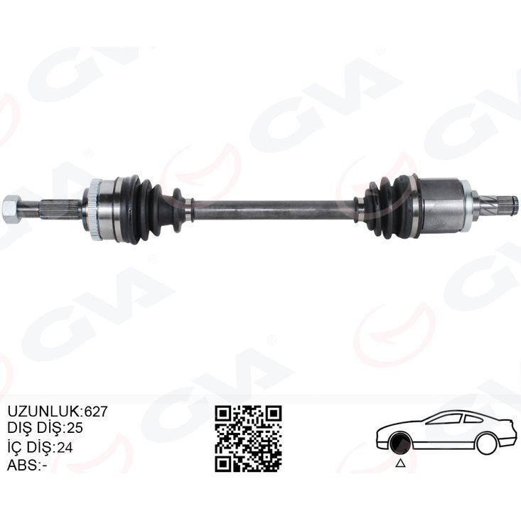 GVA KOMPLE AKS SOL NISSAN ALMERA 1.5L QG15DE N16 02-> ABS Lİ (39101BM580)