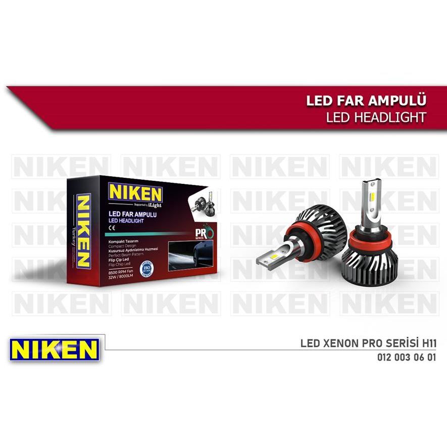 NIKEN AMPÜL LED XENON PRO SERISI H11