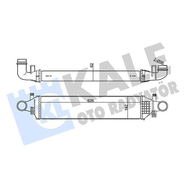 KALE RADYATOR TURBOSARJ RADYATORU MERCEDES W176 W246 C117 X156 (A2465000100)