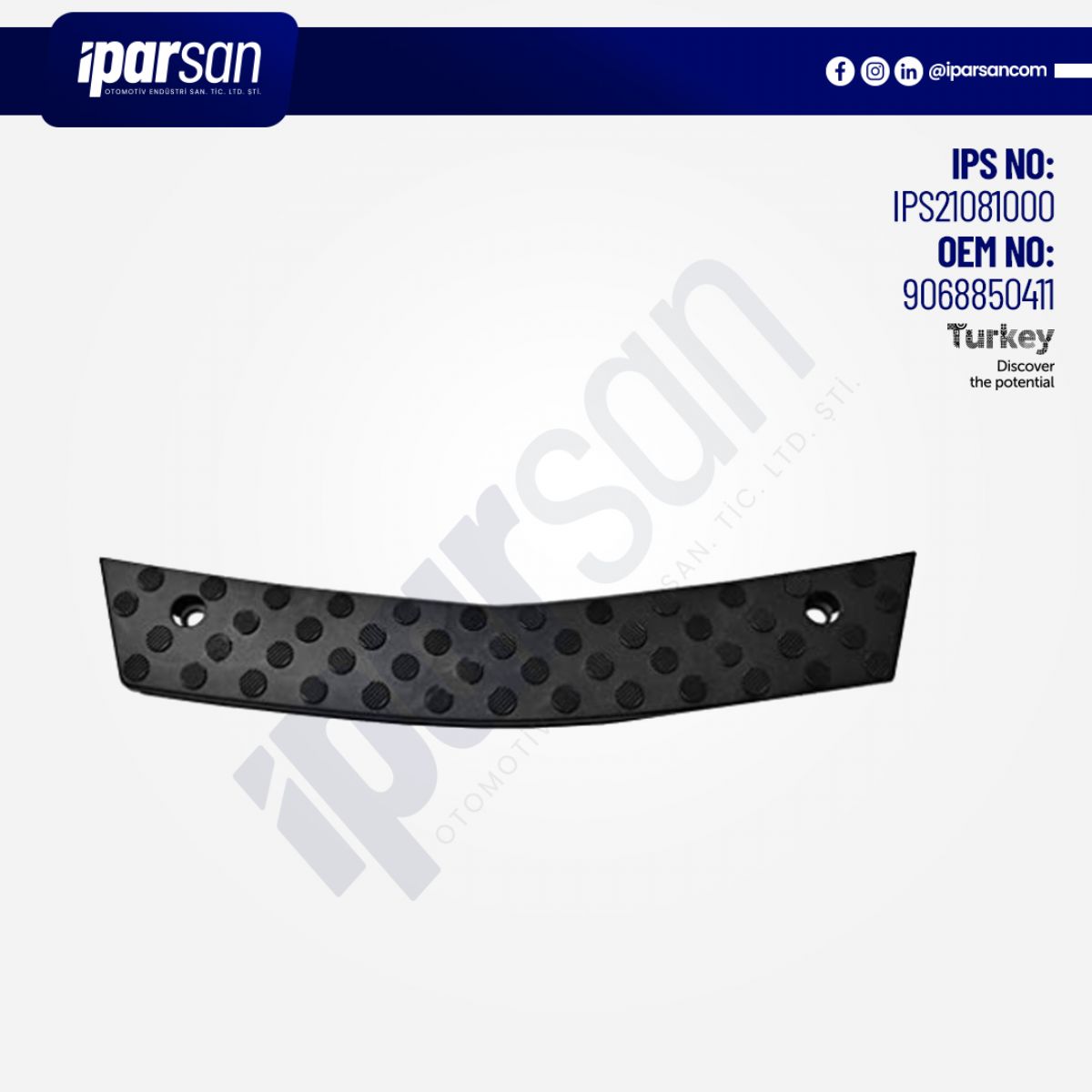 İthal Tampon Kaplaması Ön W906 2014 18 Basamak Bakaliti Orta (GD BP1135N)