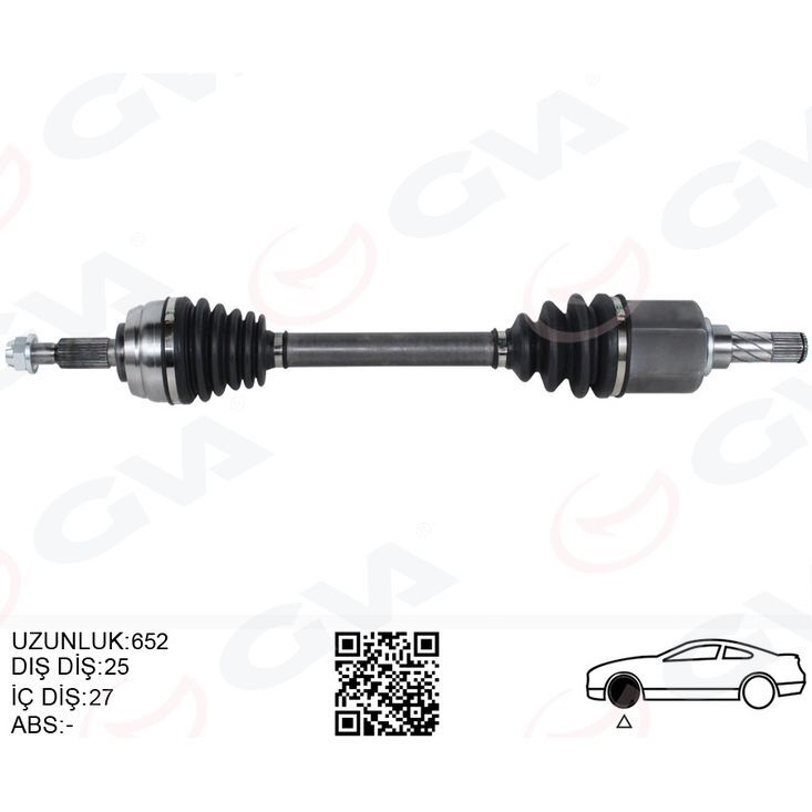 GVA ON AKS SOL KOMPLE DACIA DUSTER 10> 1.5 DCI 4X4 6 ILERI (391017275R8201505590391016840R)