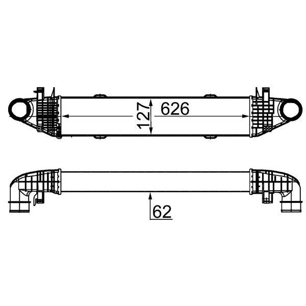 MAHLE TURBOSARJ RADYATORU MERCEDES W204 S204 W212 (A2045000500)