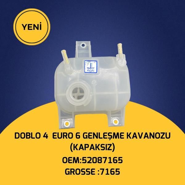 GROSSE RADYATÖR EK SU DEPOSU GENLEŞME KAVANOZU KAPAKSIZ DOBLO IV 1.3 EURO 6 (52087165)