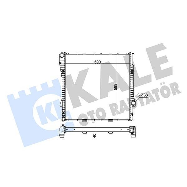 KALE RADYATOR MOTOR SU RADYATORU BMW M57 M62 N62 X5 E53 00 06 (17101439101)