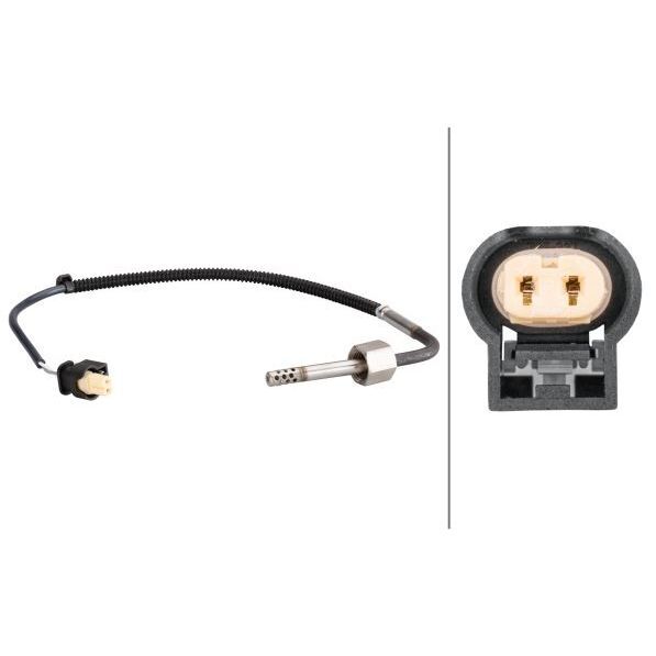 HELLA EGZOZ SICAKLIK SENSORU KAT. ONCESI MERCEDES W246 W212 C207 W447 (A0009055205)