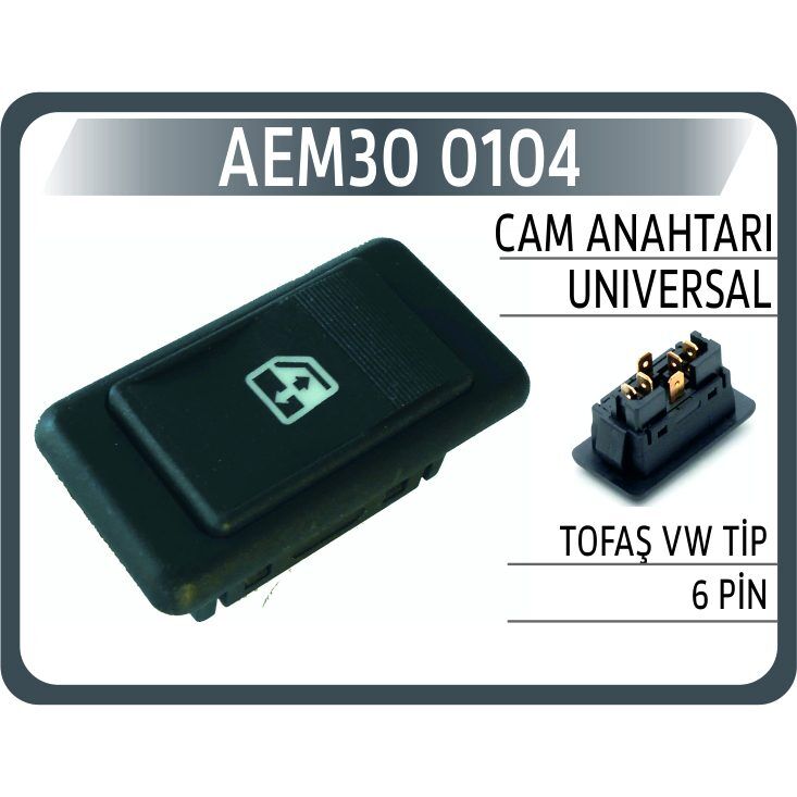 AEM CAM ANAHTARI UNIVERSAL TOFAŞ VW TİP 6 PİN