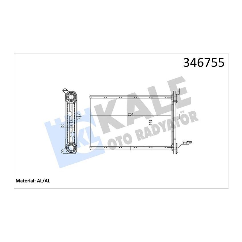 KALE RADYATOR KALORIFER RADYATORU BMW E87 E90 F26 F25 E84 E92 E91 E81 (64119128953)