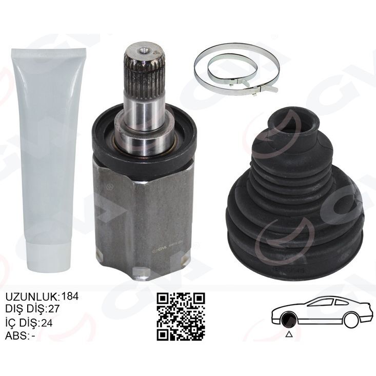 GVA AKS MILI ÖN İÇ SOL BMW F20 F30 F32 F34 F36 F10 F12 F13 F06 F07 F01 E70 F15 E71 E72 XDRIVE SANZIMAN TARAFI UZUNLUK-> 184MM (31607593043)