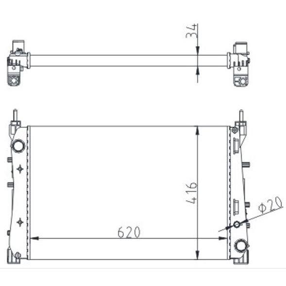 VALEO RADYATÖR FIAT LINEA 1.3 D 2007 (51785217)