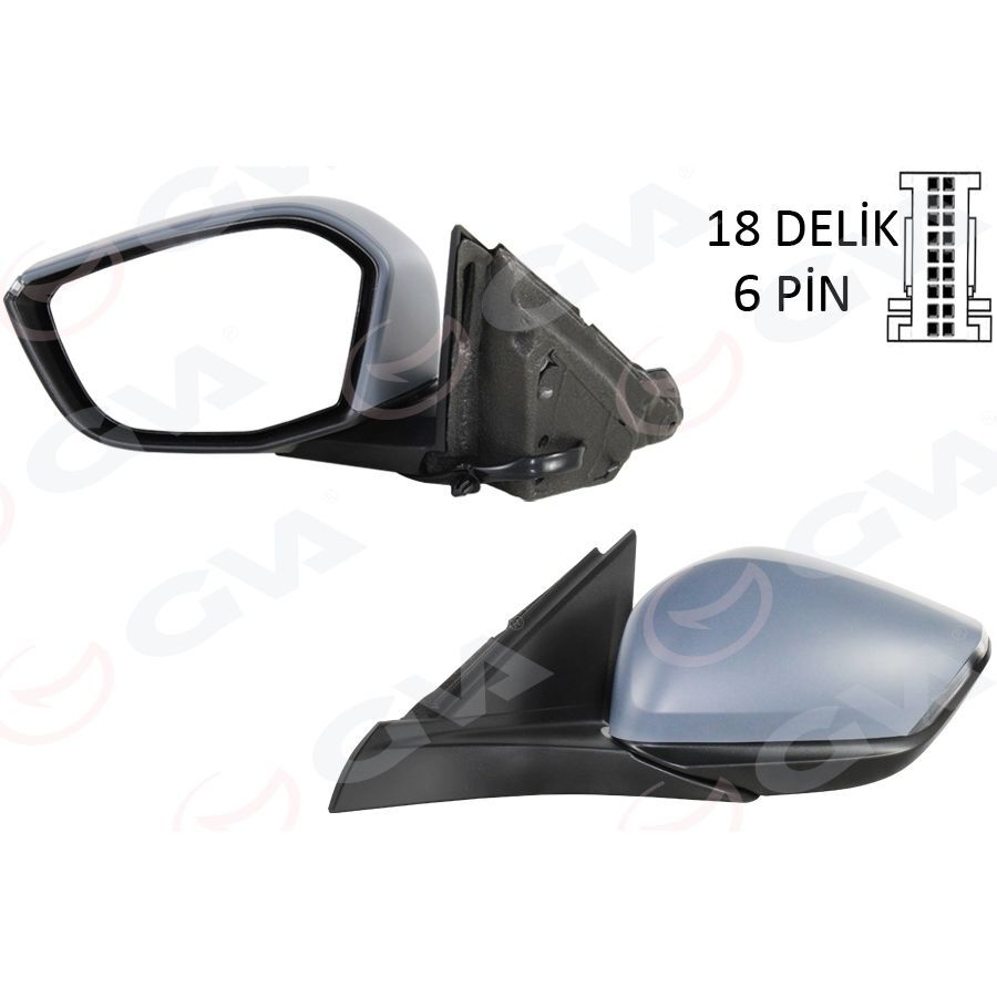 GVA DIŞ DİKİZ AYNASI SOL OPEL ASTRA L 22> PEUGEOT P308 22> MANUEL KATLANIR (984605269V)