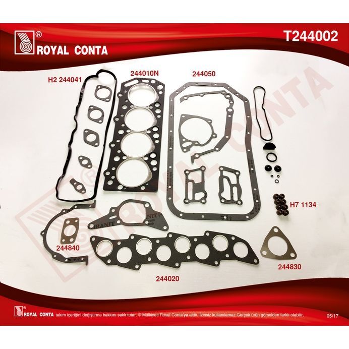 ROYAL MOTOR TAKIM CONTA SUBAP LASTIKLI L300- HYUN H100 (MD997052)