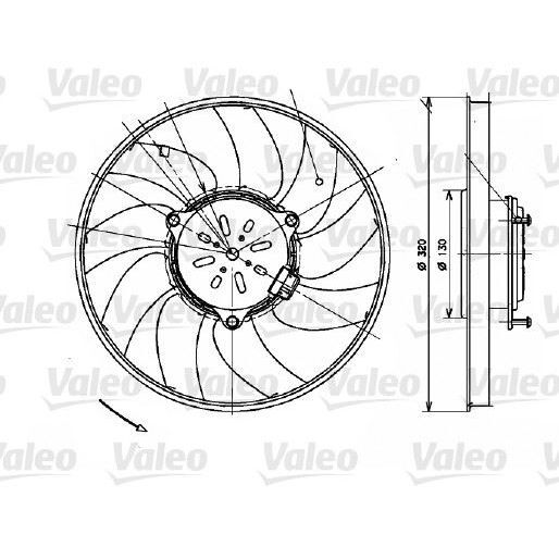 VALEO FAN MOTORU SPR/CRAFTER (2E0959455)