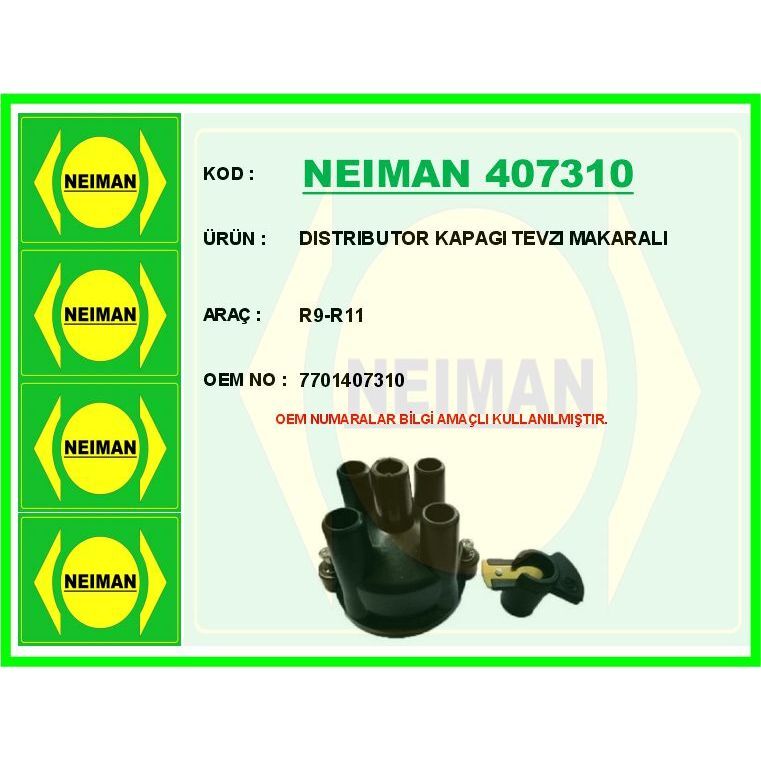 BESCHER DISTRIBUTOR KAPAGI TEVZI MAKARALI R9-R11 (7701407310)