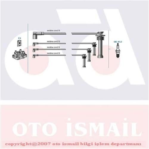DODUCO BUJİ KABLOSU TK FIESTA 96 FOCUS 98-04 -FUSION 02 MONDEO 07 1.6 ZETEC (1682155)