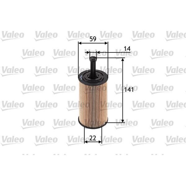 VALEO 1457429193 YAĞ FİLTRESİ PARTNER-BERLINGO 96- -P106 97- -P206 98- -P306 93-01 -P307- C3 (1109.AN)