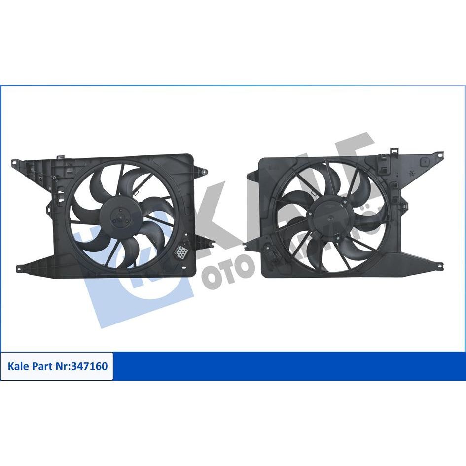 KALE RADYATOR FAN MOTORU DAVLUMBAZLI KOMPLE DACIA LOGAN-SANDERO 1.5 DCİ EURO5 (214814342R)