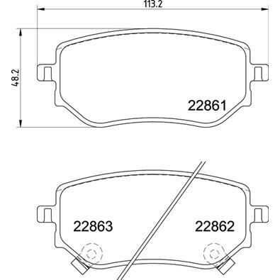 BREMBO ARKA FREN BALATASI. W470. (A4704230600)