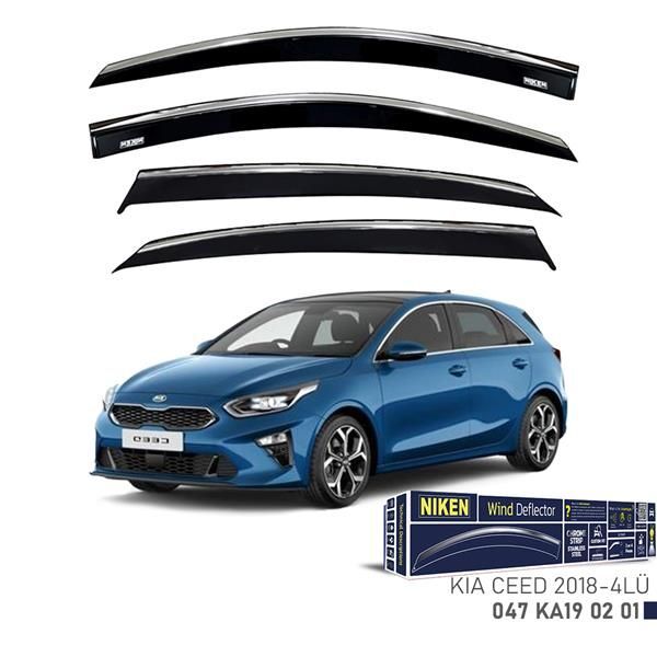 NIKEN KROMLU CAM RÜZGARLIĞI KIA CEED 2018- 4LÜ