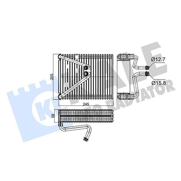 KALE RADYATOR EVAPORATOR DOBLO 1.2-PUNTO (46722960)