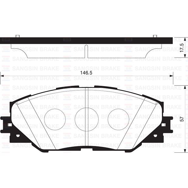 SANGSIN ÖN FREN BALATA TOYOTA RAV4 2.0L 1AZ-FE ACA30 06-12 (0446542140)