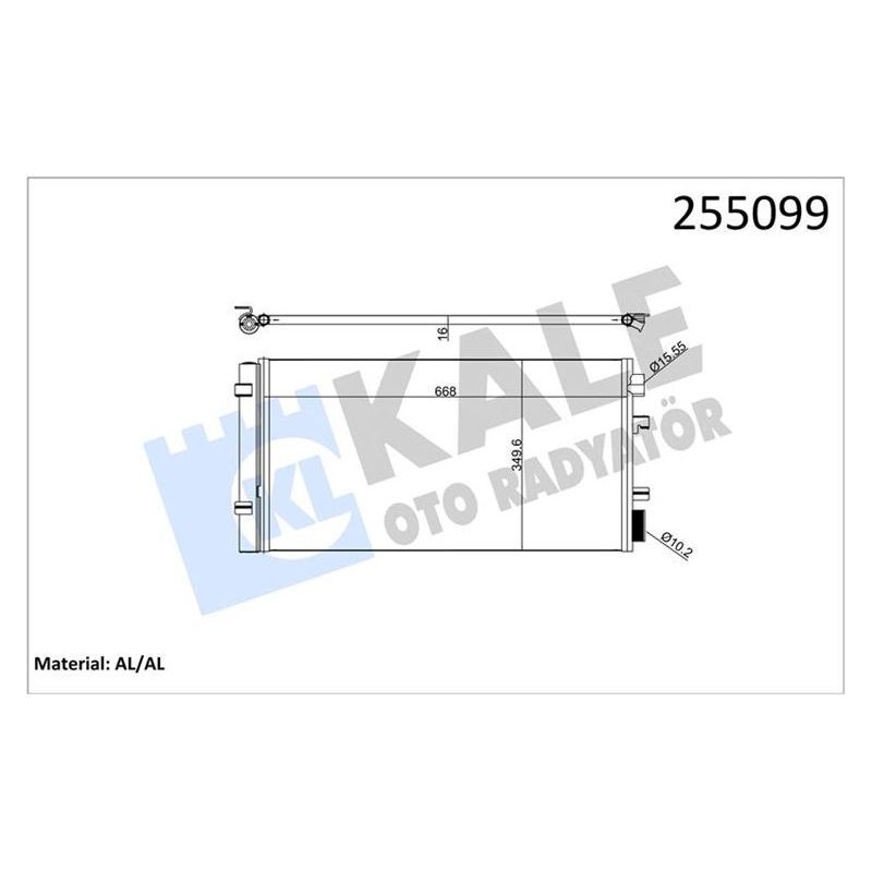 KALE RADYATOR KLİMA RADYATÖRÜ KONDENSER RENAULT FLUENCE 09 MEGANE III 09 SCENIC III 09 1.2TCE 1.5DCI 1.6 1.9DCI 2.0 MÜŞÜRSÜZ (921000294R)