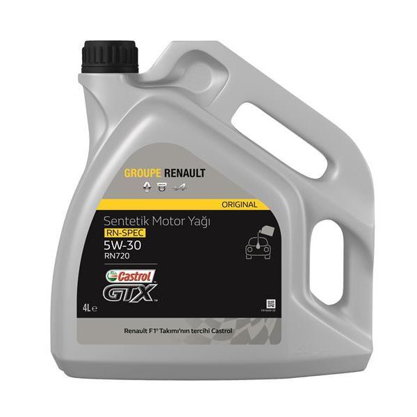 CASTROL MOTOR YAĞI 5W30 4LT KOLI:4 ADET RENAULT RN720 ONAYLI B2B230 C4 (5W30)