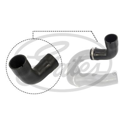 GATES TURBO HORTUMU DİRSEK FIAT DOBLO II 09> 1.6 MJTD-2.0 MJTD (51832089)