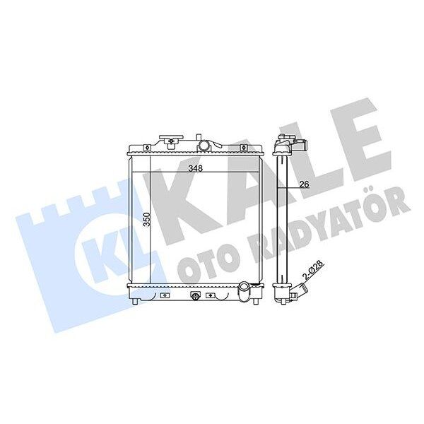 KALE RADYATOR RADYATÖR CIVIC V-VI-HRV AL/PL/BRZ 350X348X26 (19010P01003)