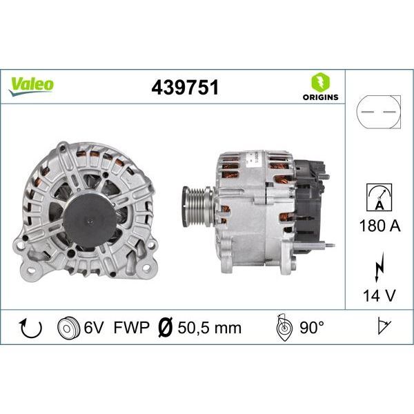 VALEO ALTERNATÖR VAG T5 2.0 TDI (03L903024G)