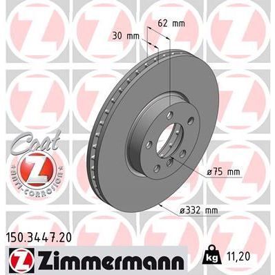 ZIMMERMANN FREN DISKI ON BMW E70 F15 E71 F16 (34116886478)