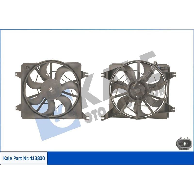 KALE RADYATOR FAN MOTORU DAVLUMBAZLI HYUNDAI ACCENT-ACCENT I 120W-312MM (2535022200)